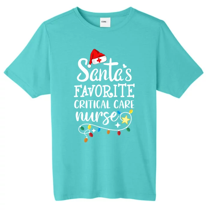 Merry Christmas Nurse Santas Favorite Critical Care Nurse Gift ChromaSoft Performance T-Shirt