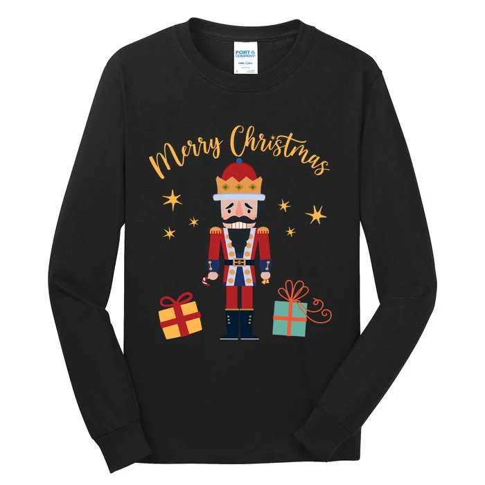 Merry Christmas Nutcracker Tall Long Sleeve T-Shirt