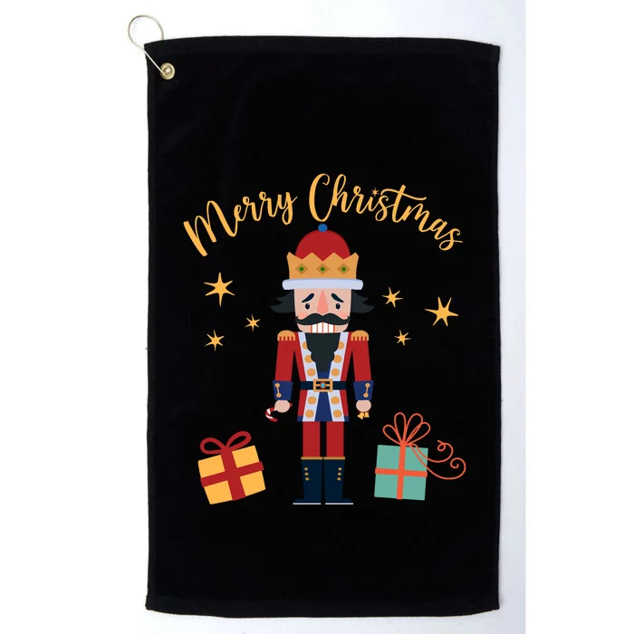 Merry Christmas Nutcracker Platinum Collection Golf Towel