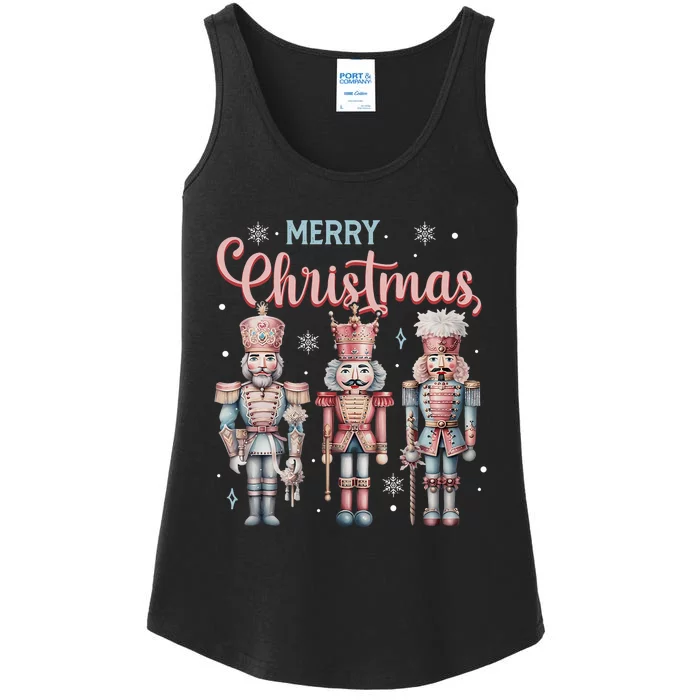 Merry Christmas Nutcracker Ballet Festive Xmas Ladies Essential Tank