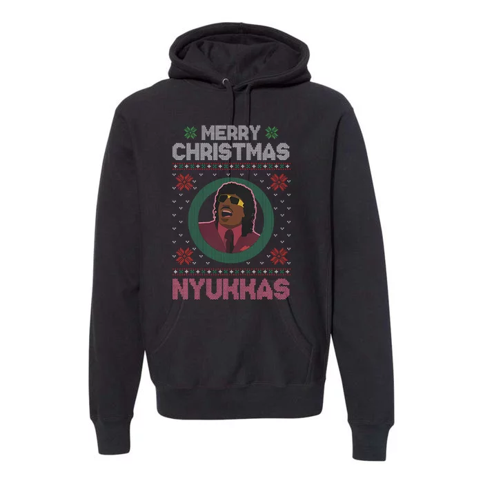 Merry Christmas Nyukkas Funny Christmas Apparel Premium Hoodie