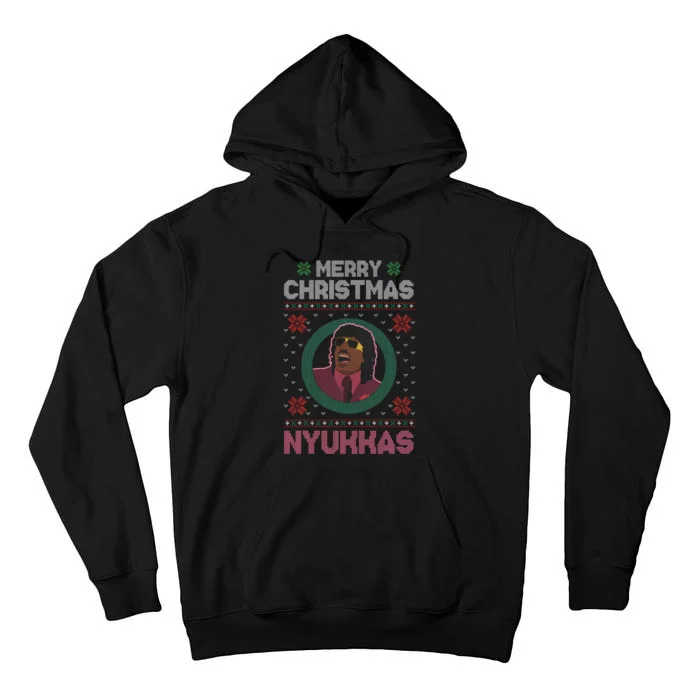 Merry Christmas Nyukkas Funny Christmas Apparel Tall Hoodie