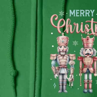 Merry Christmas Nutcracker Ballet Festive Xmas Full Zip Hoodie