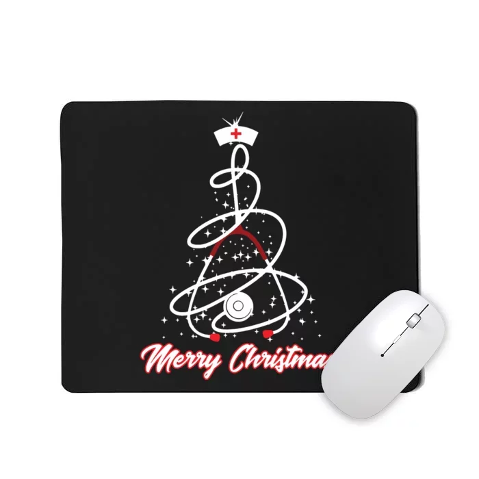 Merry Christmas Nurse Yuletide Practitioners Cute Gift Mousepad