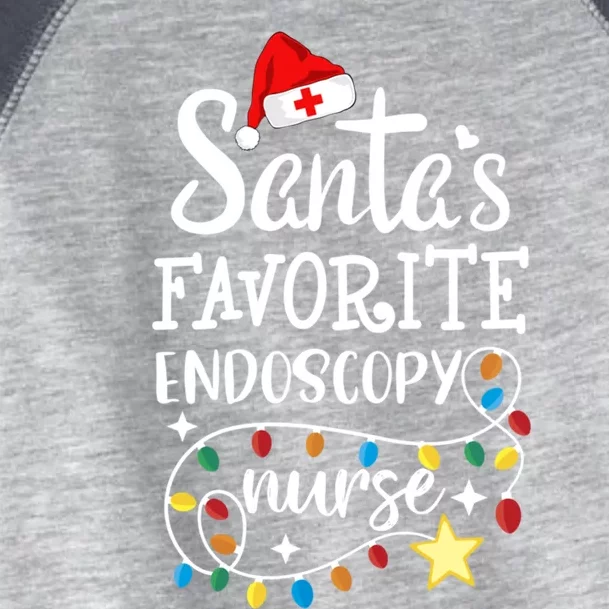 Merry Christmas Nurse Crew Santas Favorite Endoscopy Nurse Gift Toddler Fine Jersey T-Shirt