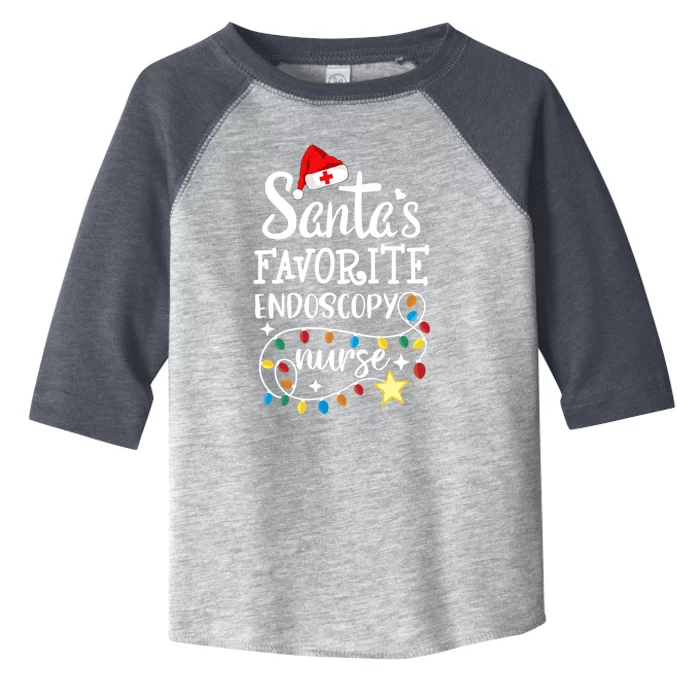 Merry Christmas Nurse Crew Santas Favorite Endoscopy Nurse Gift Toddler Fine Jersey T-Shirt