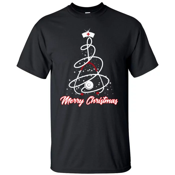 Merry Christmas Nurse Yuletide Practitioners Cute Gift Tall T-Shirt