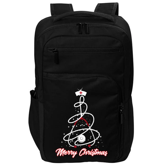 Merry Christmas Nurse Yuletide Practitioners Cute Gift Impact Tech Backpack