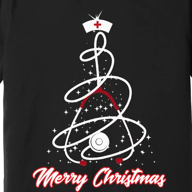 Merry Christmas Nurse Yuletide Practitioners Cute Gift Premium T-Shirt