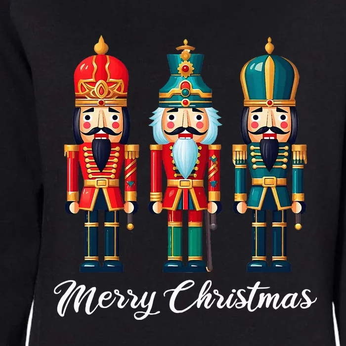 Merry Christmas Nutcracker Ballet Festive Xmas Womens California Wash Sweatshirt