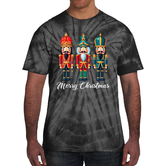 Merry Christmas Nutcracker Ballet Festive Xmas Tie-Dye T-Shirt