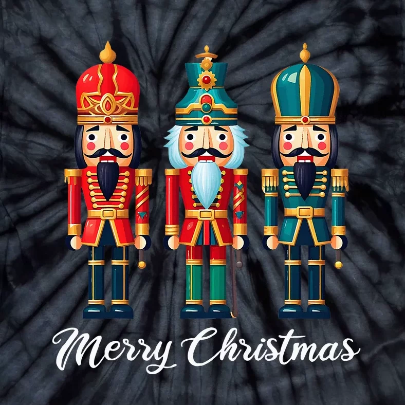 Merry Christmas Nutcracker Ballet Festive Xmas Tie-Dye T-Shirt