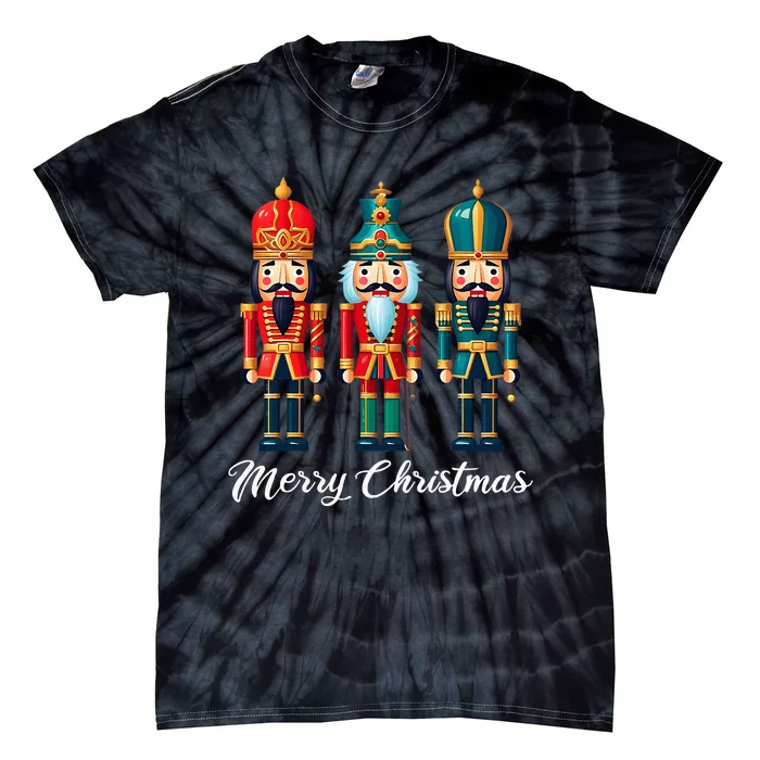 Merry Christmas Nutcracker Ballet Festive Xmas Tie-Dye T-Shirt