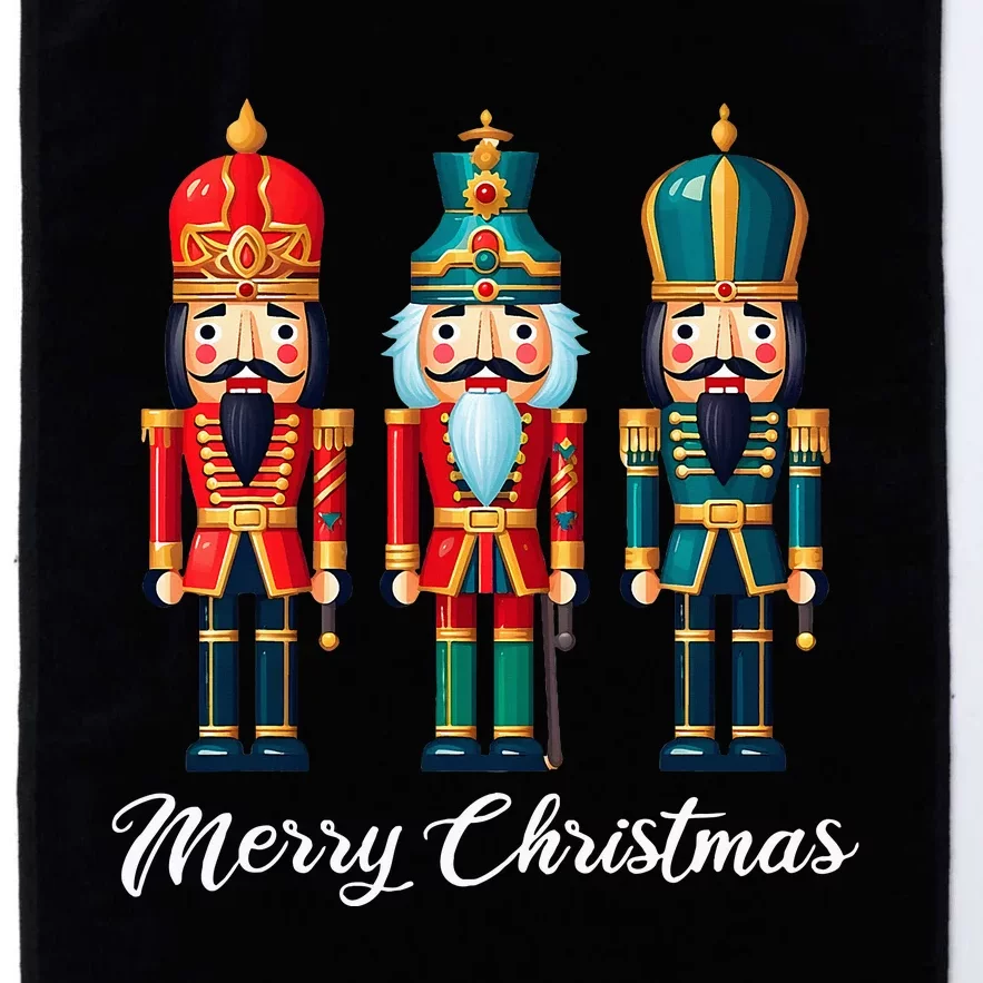 Merry Christmas Nutcracker Ballet Festive Xmas Platinum Collection Golf Towel