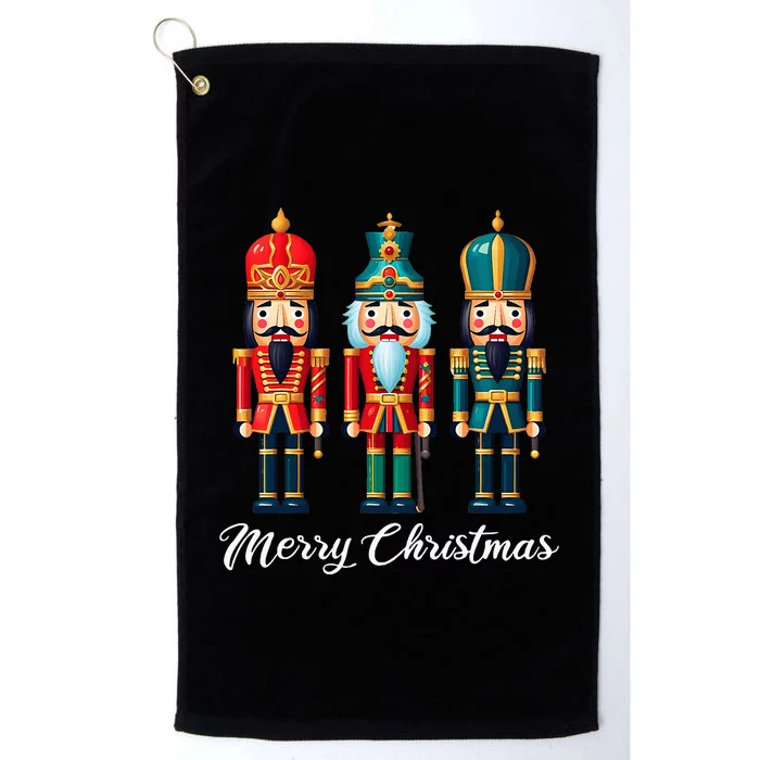 Merry Christmas Nutcracker Ballet Festive Xmas Platinum Collection Golf Towel