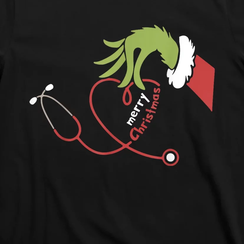 Merry Christmas Nurse Funny Nursing Christmas T-Shirt