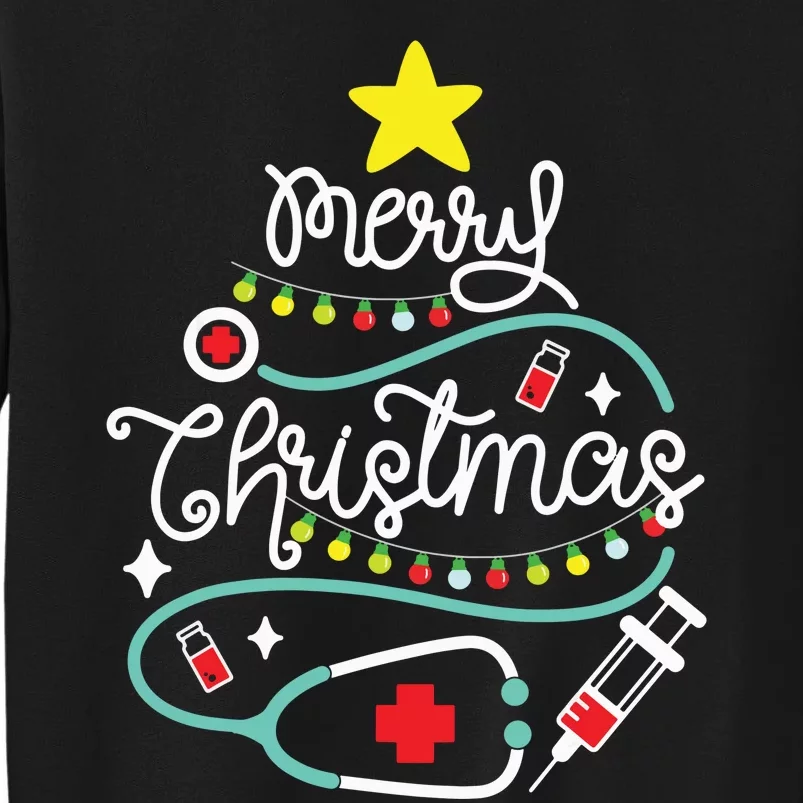 Merry Christmas Nurse Life Medical Tall Sweatshirt