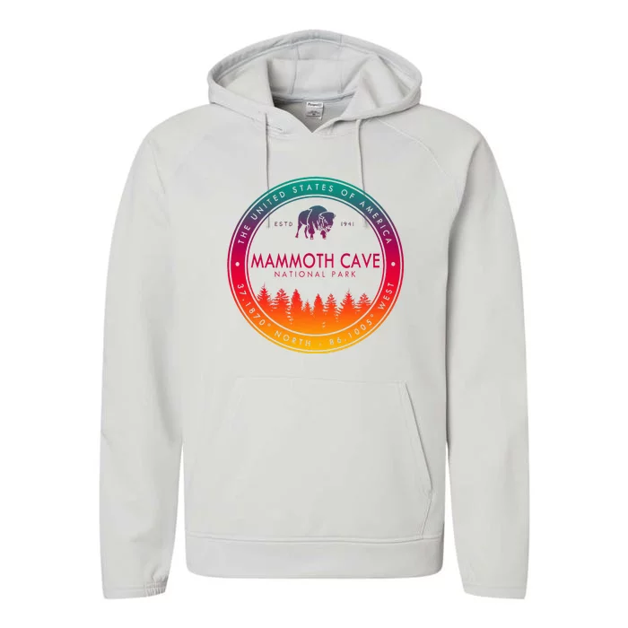 Mammoth Cave National Park Kentucky Performance Fleece Hoodie