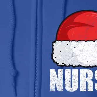 Merry Christmas Nurse Claus Gift S Xmas Nursing Great Gift Full Zip Hoodie