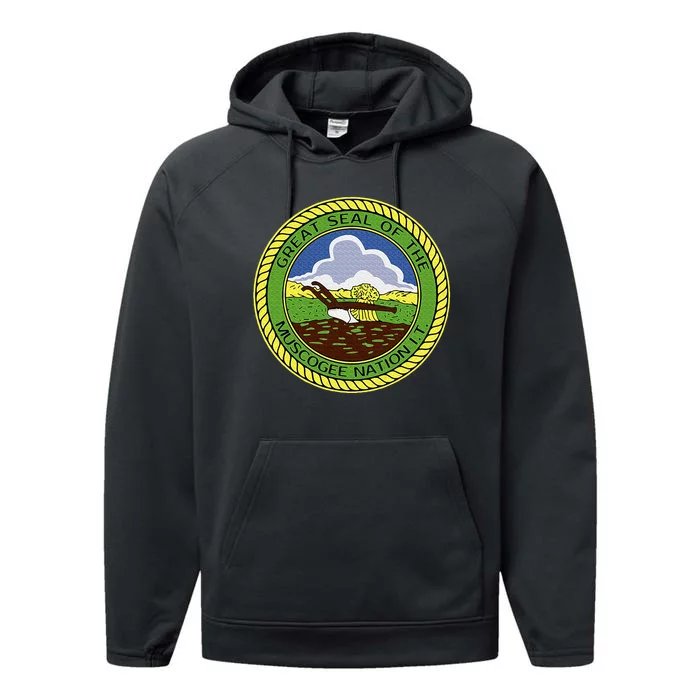 Muscogee Creek Nation Muskogee Mvskoke Performance Fleece Hoodie