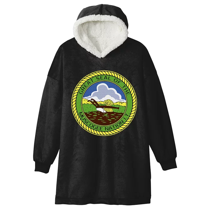 Muscogee Creek Nation Muskogee Mvskoke Hooded Wearable Blanket