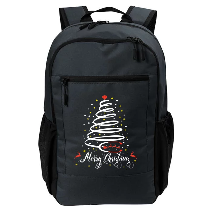 Merry Christmas Nurse Xmas Funny Stethoscope Tree Costume Gift Daily Commute Backpack