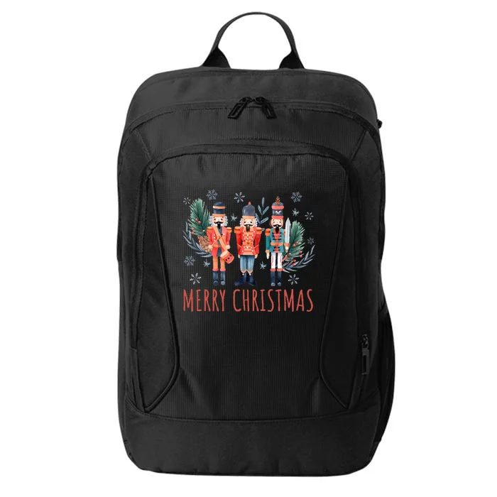 Merry Christmas Nutcracker Ballet Festive Xmas City Backpack