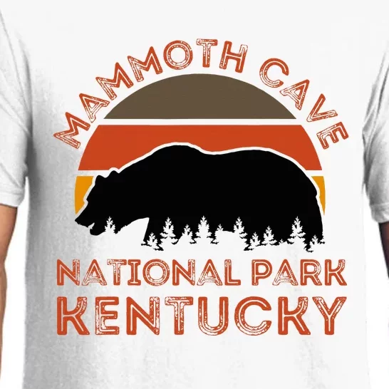 Mammoth Cave National Park Kentucky Bear Hiking Nature Retro Pajama Set