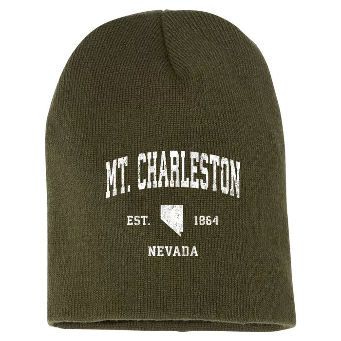 Mt. Charleston Nevada Nv Vintage Athletic Short Acrylic Beanie