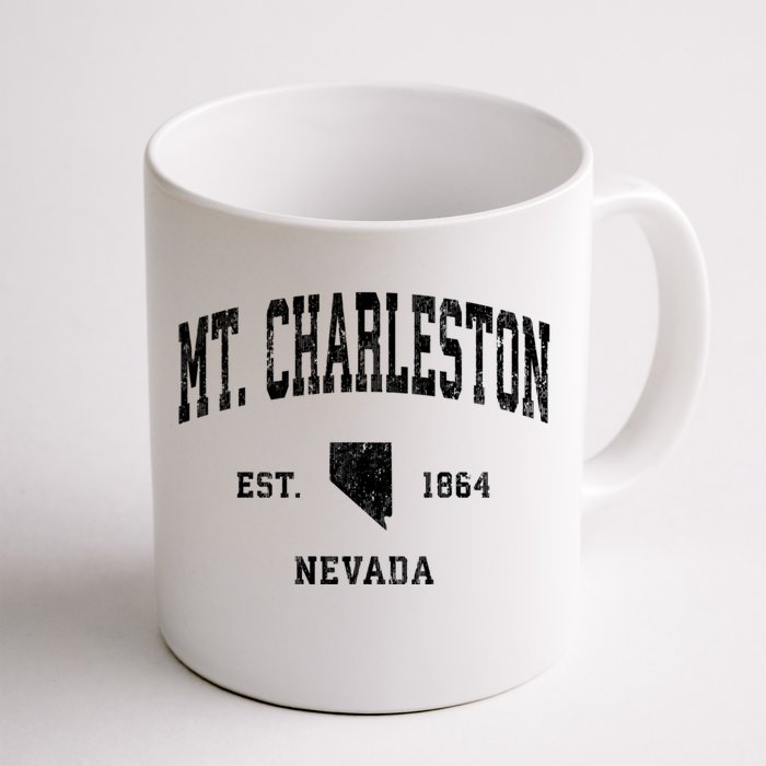 Mt. Charleston Nevada Nv Vintage Athletic Front & Back Coffee Mug