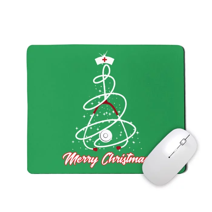 Merry Christmas Nurse Yuletide Practitioners Cute Gift Mousepad