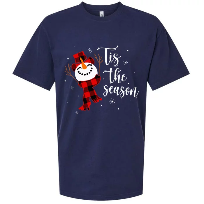 Merry Christmas Outfit Tis the Season Christmas Sueded Cloud Jersey T-Shirt