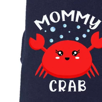 Mommy Crab Ocean Animal Crab Zodiac Funny Announcement Doggie 3-End Fleece Hoodie