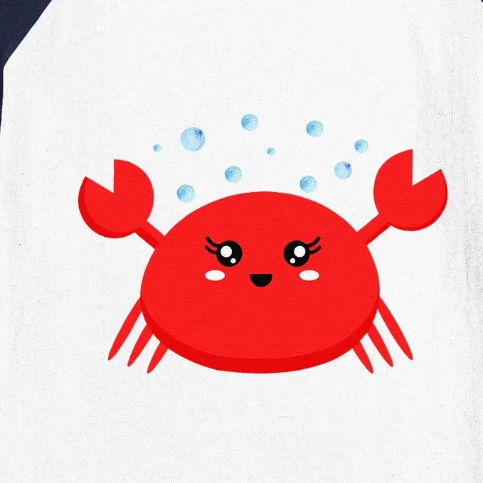 Mommy Crab Ocean Animal Crab Zodiac Funny Announcement Baseball Sleeve Shirt