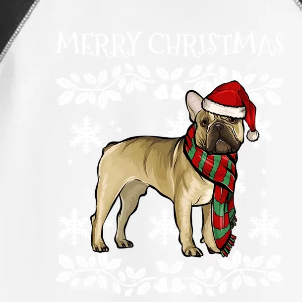 Merry Christmas Ornat French Bulldog Xmas Santa Gift Toddler Fine Jersey T-Shirt