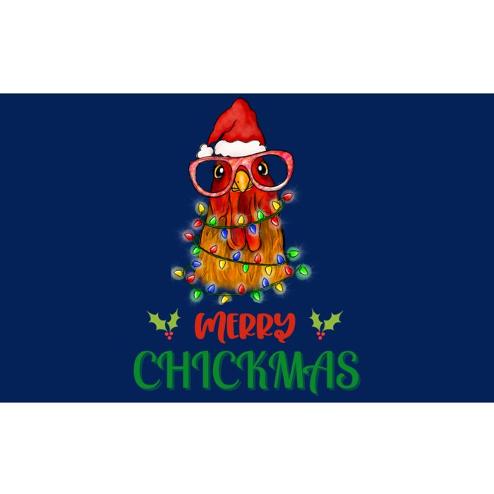 Merry Chickmas Ornament Lights Chicken Farmer Christmas Long Sleeve Bumper Sticker