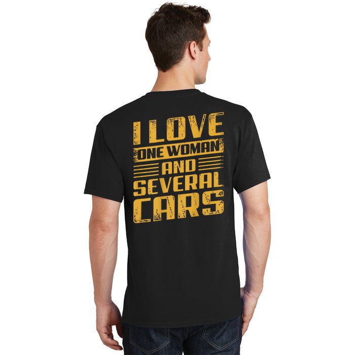 Mechanic Car (On Back) Back Print T-Shirt