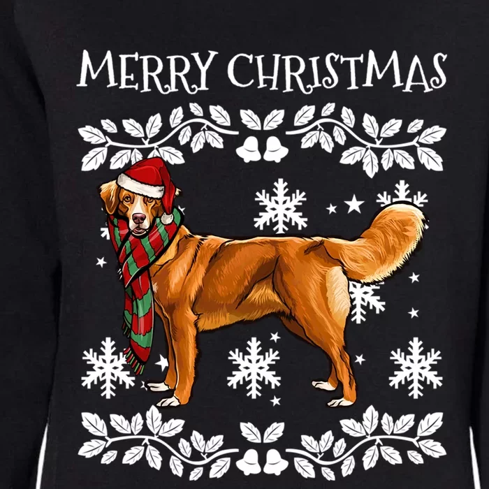 Merry Christmas Ornat Scotia Duck Tolling Retrievers Xmas Great Gift Womens California Wash Sweatshirt