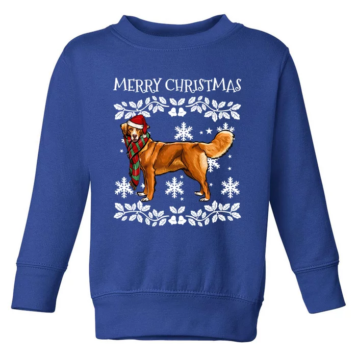 Merry Christmas Ornat Scotia Duck Tolling Retrievers Xmas Great Gift Toddler Sweatshirt