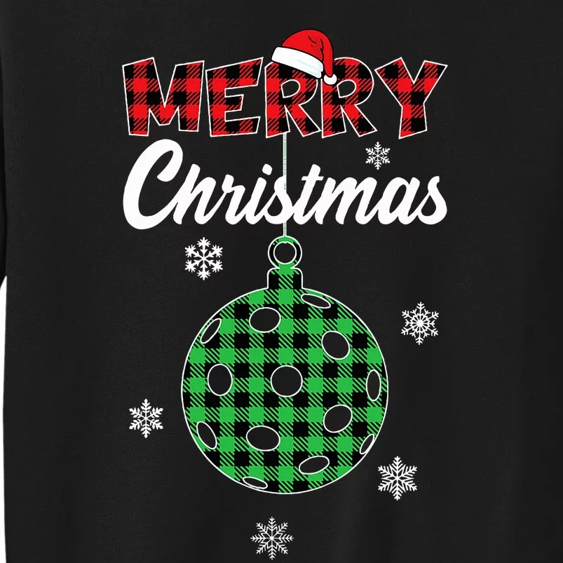 Merry Christmas Pickleball Tall Sweatshirt