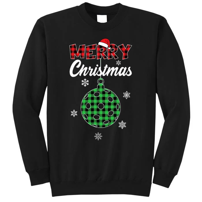 Merry Christmas Pickleball Tall Sweatshirt