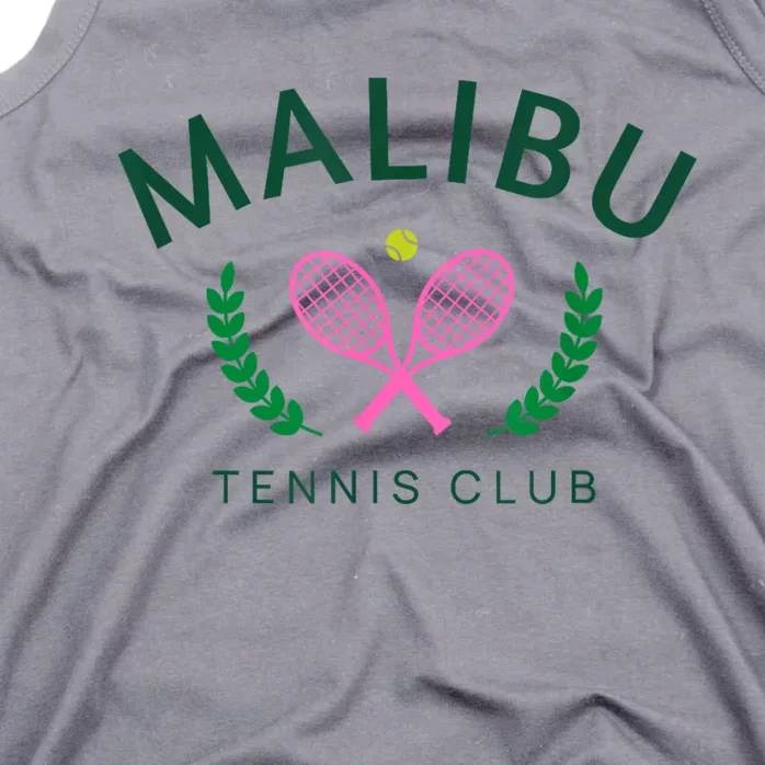 Malibu California Preppy Tennis Club Tank Top