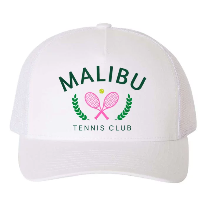 Malibu California Preppy Tennis Club Yupoong Adult 5-Panel Trucker Hat