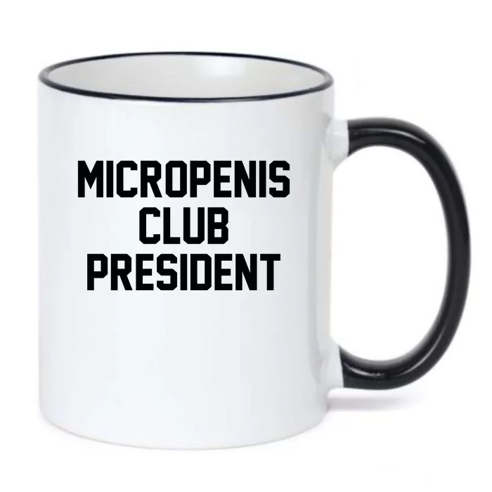 Micropenis Club President Funny Saying Sarcastic Guys Black Color Changing Mug