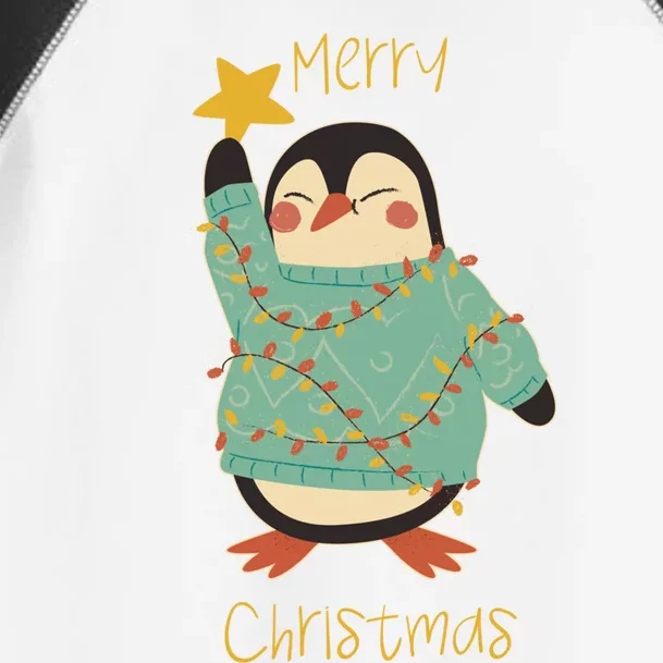 Merry Christmas Penguin Gift Toddler Fine Jersey T-Shirt