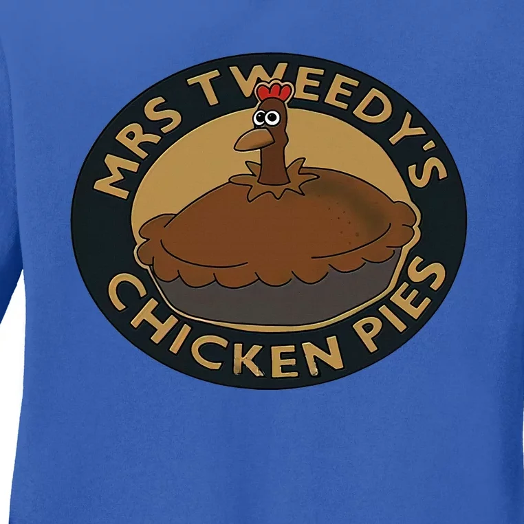 Mrs.Tweedy’S Chicken Pies Ladies Long Sleeve Shirt