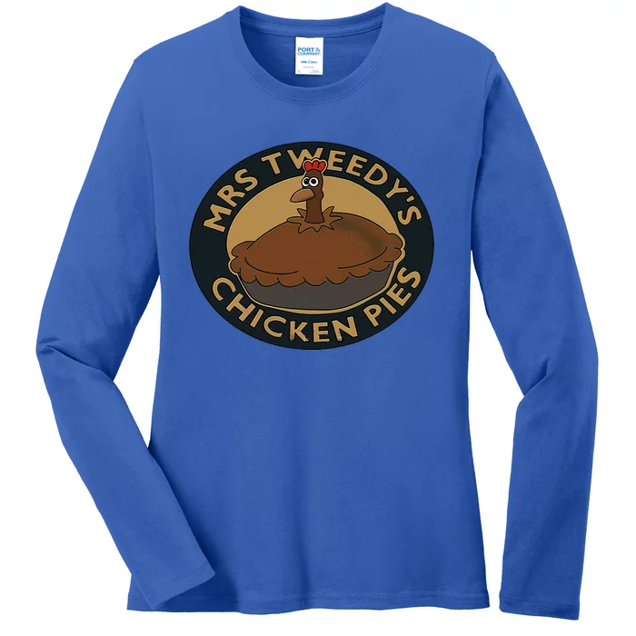 Mrs.Tweedy’S Chicken Pies Ladies Long Sleeve Shirt