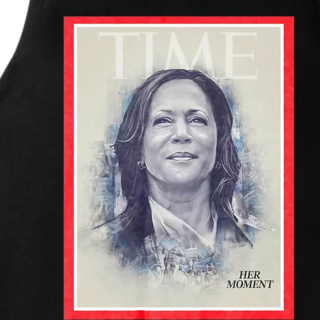 Magazine Cover President Kamala Harris Time Cover Campaign Supporters 2024 Ladies Tri-Blend Wicking Tank