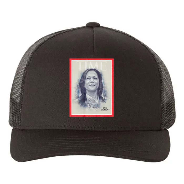 Magazine Cover President Kamala Harris Time Cover Campaign Supporters 2024 Yupoong Adult 5-Panel Trucker Hat