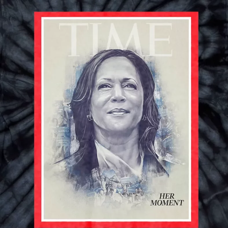 Magazine Cover President Kamala Harris Time Cover Campaign Supporters 2024 Tie-Dye T-Shirt